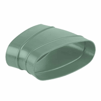 Dyka air bocht ovaal 195 mm 2 x lijmmof 225gr groen afbeelding 2