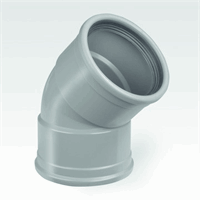 pvc manchet bocht 2 mof 90mm 45 afbeelding 2