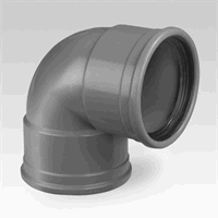 pvc manchet bocht 2 mof 90mm 90 afbeelding 2