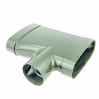 dyka air verloop t-stuk ovaal 195-80 mm