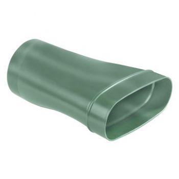 dyka air verloop ovaal 195 mm - rond 125 mm excentr.