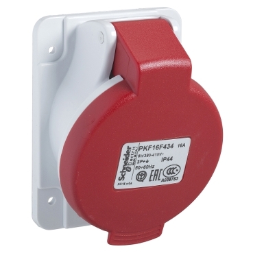 Cee Ctactdoos 16A 5P 400V 6H Ip44 Hoek afbeelding 2