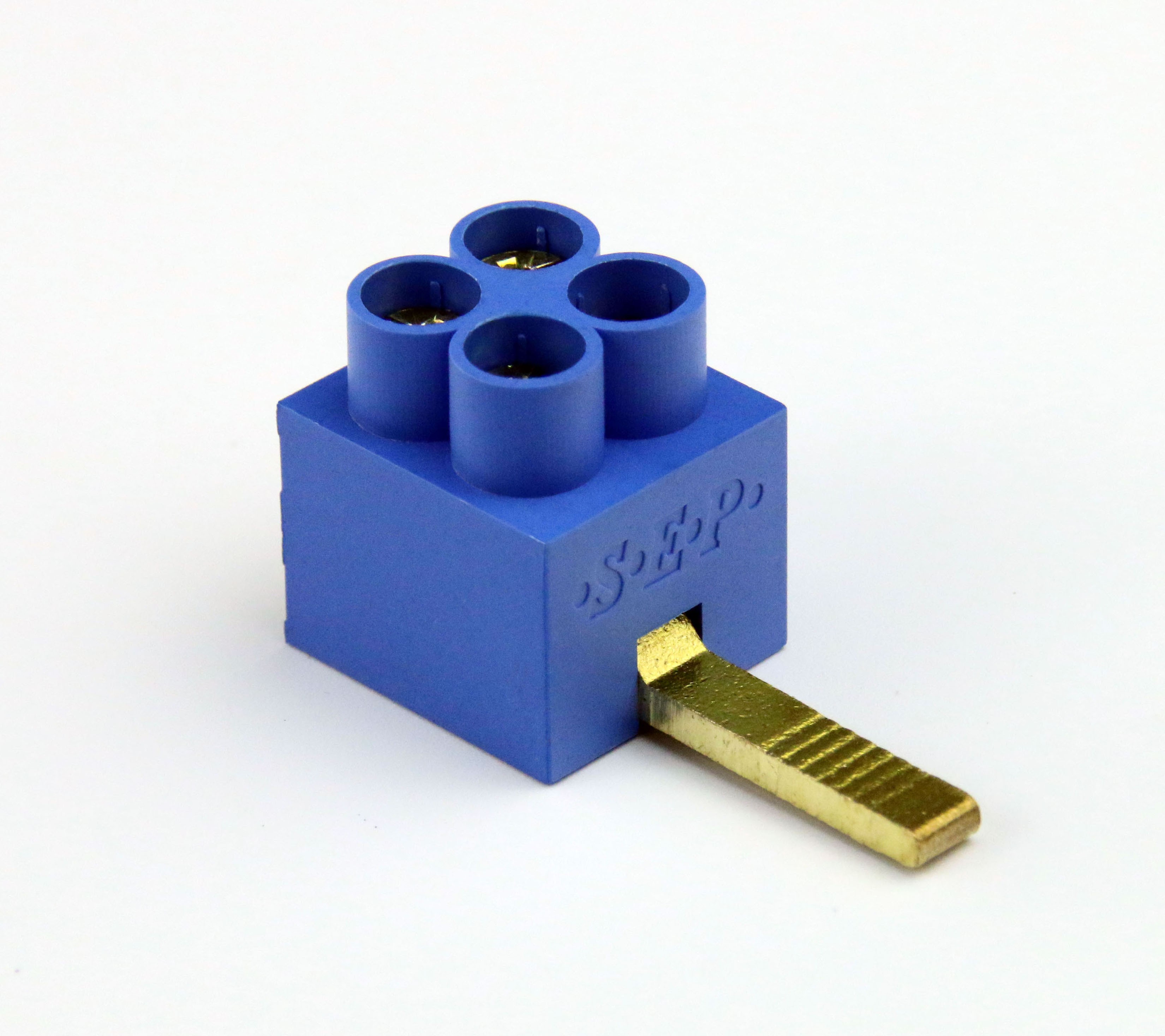Aansluitklem dubbel max 2x16mm² blauw SEP DT 2115900550 voor automaten 1 module breed max 80A