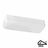 LED portiekarmatuur 6W 3000-4000K 600lm IP65 wit