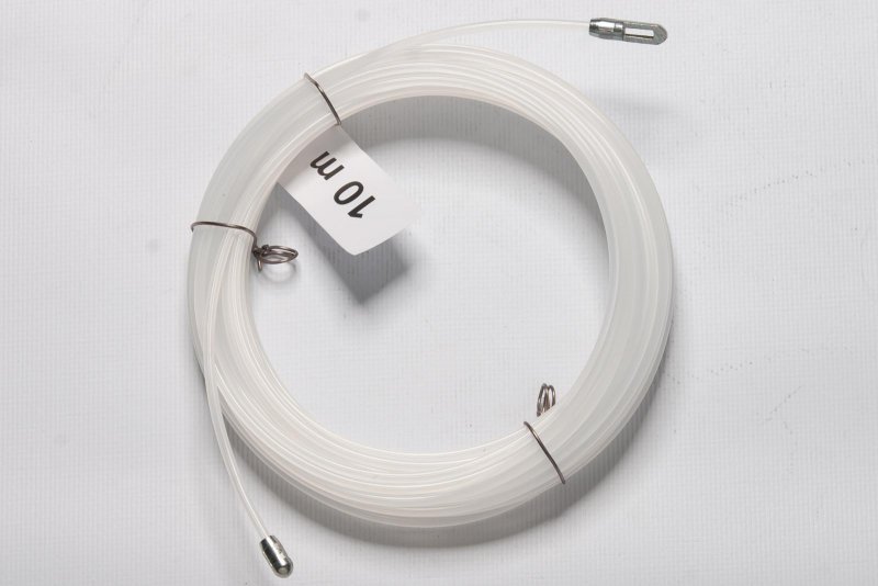 Nylon trekveer Ø 3mm 1 bol en 1 oog 10m afbeelding 2