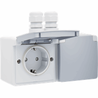 Hydro WCD RA 2v hor. 2xM20 compl. 700-37836 afbeelding 2