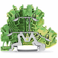 2-etageklem 4-draads aardklem 2,5 mm² groen-geel afbeelding 2