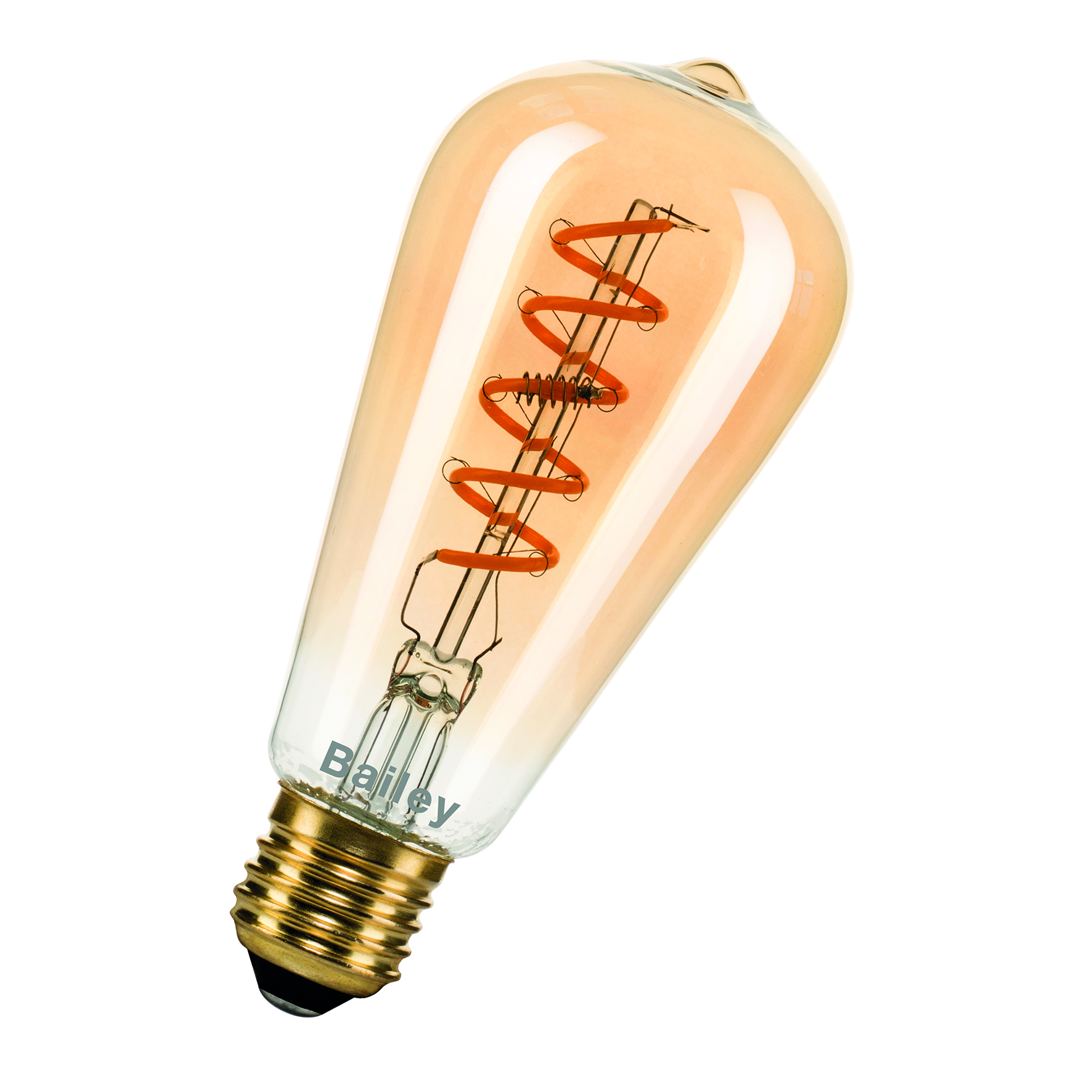 Spiraled Alva St64 E27 Dim 3.2W 180Lm 919 Gold afbeelding 2