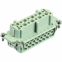 Inserts, Screw termination, Female, Polycarbonate