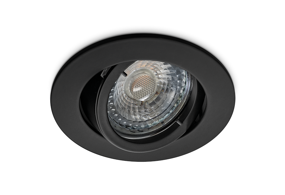 Norton Spot Rond Hlk-A Zwart Gu10 afbeelding 2