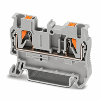 Rijgklem steek 0,14-2,5mm² 30A grijs