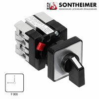 Schakelaar 2-standen Aan/Uit 10A 30x30mm frontinbouw afbeelding 2