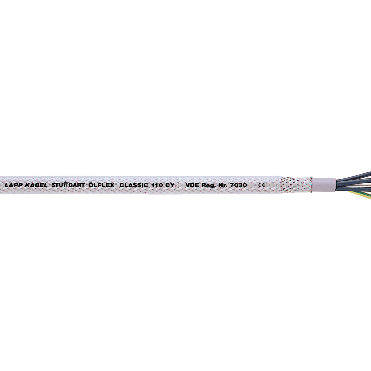 Stuurstroomkabel afgeschermd 4x2,5mm² grijs 100m afbeelding 2