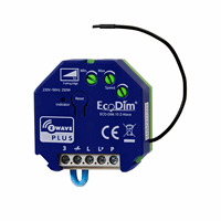 LED-dimmer fase-afsnijd 0-250W inbouw ECO-DIM.10 ZWAVE afbeelding 2