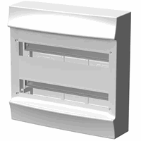 Installatiekast leeg 2x18 mod. IP41 opbouw wit afbeelding 2