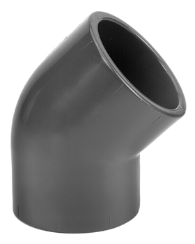 VDL PVC HD knie 45° PN16 50mm