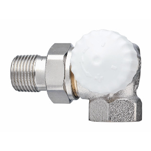 HEIMEIER Thermostatische radiatorafsluiter V-exact II dubbel haaks recht 1/2"