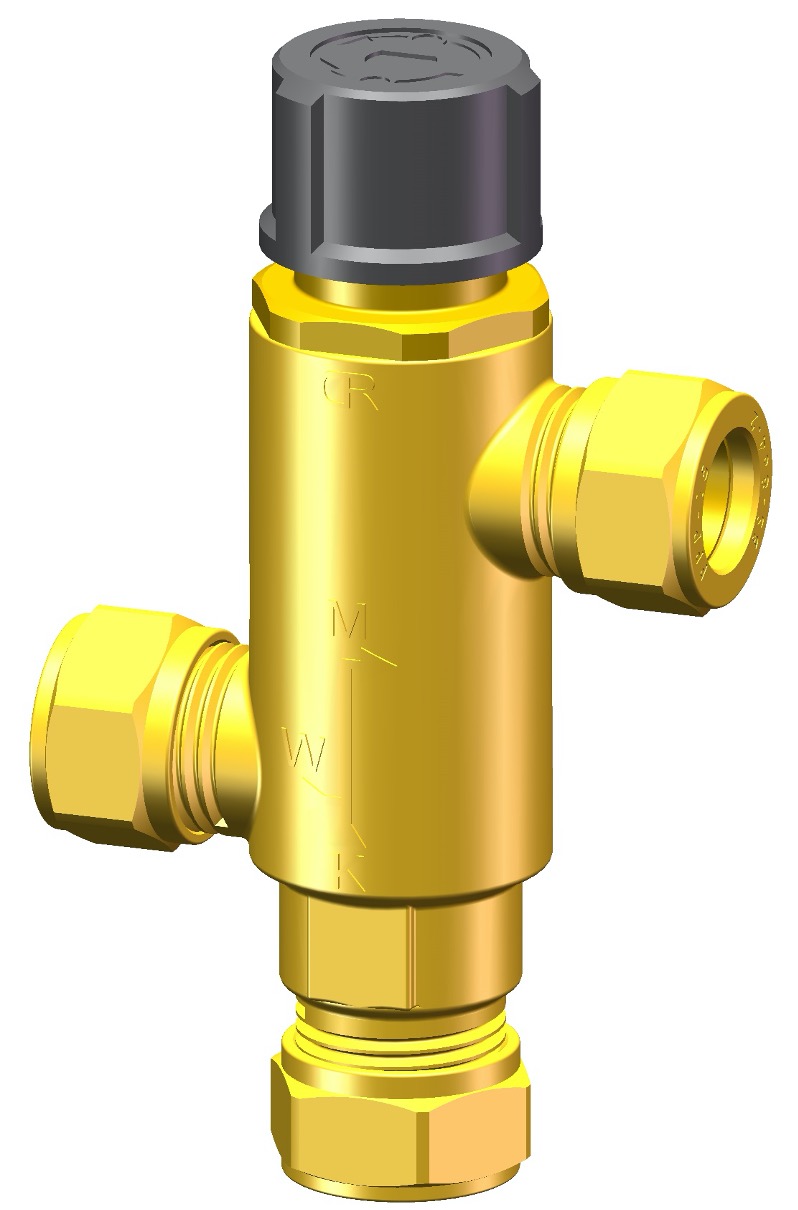 PENTEC Thermostatisch mengventiel Mix 30-70° 15mm knel