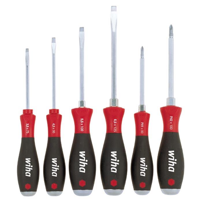 SoftFinish sleufkop Phillips-schroevendraaierset 530 HK6 6-delig 21250 Wiha afbeelding 2