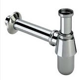 VIEGA Bekersifon 1 1/4" met muurbuis en rozet chroom