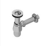 VIEGA Plugbekersifon met muurbuis en rozet 1 1/4" x 32mm chroom afbeelding 2