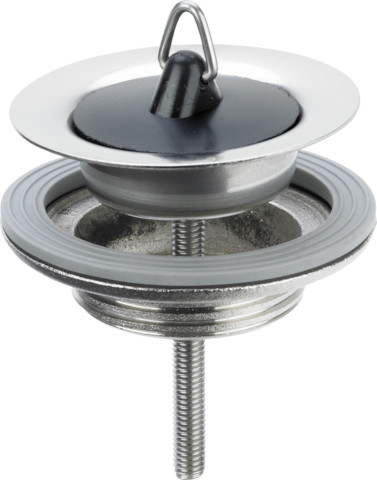VIEGA Simplex afvoerplug 1.1/4" x 60 RVS met stop