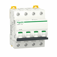 Installatieautomaat 4p 2A C-kar 6kA afbeelding 2