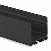PN6n LED Profile 200cm Black RAL9005 LED strips