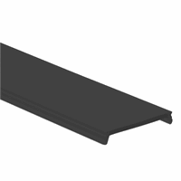 C33 Cover black/matt 200cm for profile PN4/PN5/PN6/PN7 afbeelding 2