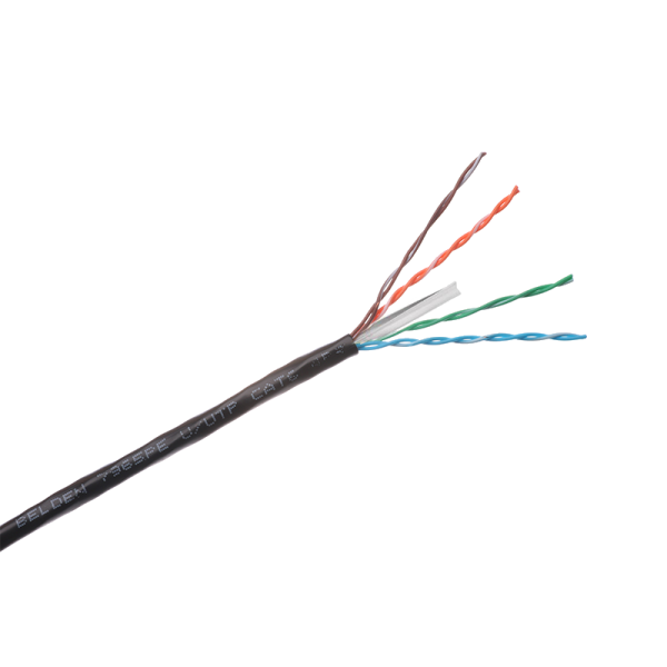 Belden Datakabel U/UTP Cat. 6 Fca 4x2xAWG23 outdoor PE zwart 7965PE (100m) 23048