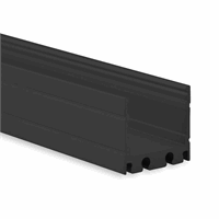 PN8 LED Profile 200cm Black RAL9005 LED strips max 16mm afbeelding 2