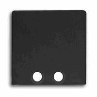 E58B End Cap Black RAL9005 Profil PN8, 2pcs afbeelding 2