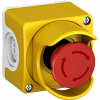 Noodstop compleet ø22mm 2v IP67 geel afbeelding 2