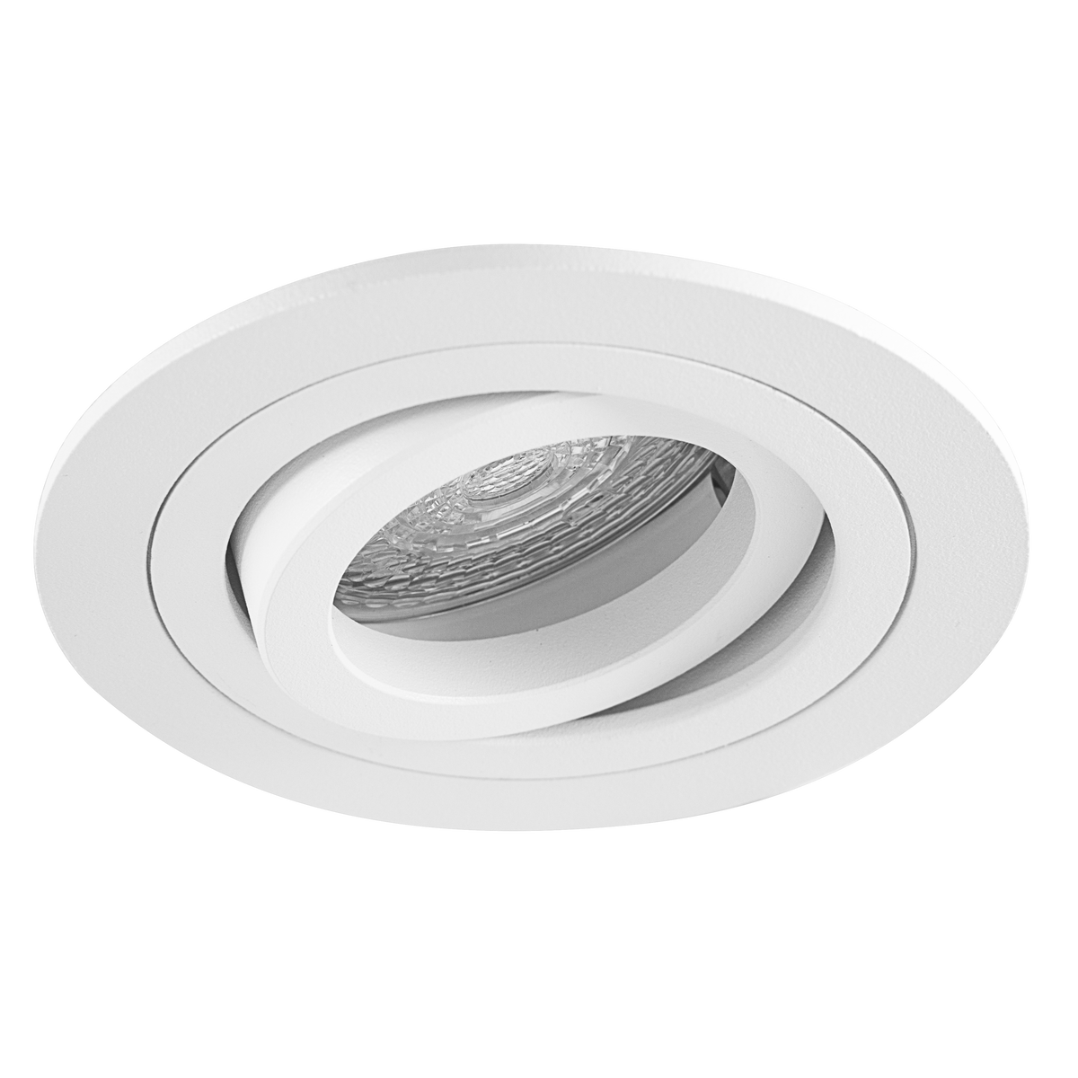 IB Inbouwspot GU10 rond 92mm kantelbaar wit IBSPOT-R92KBWT afbeelding 1