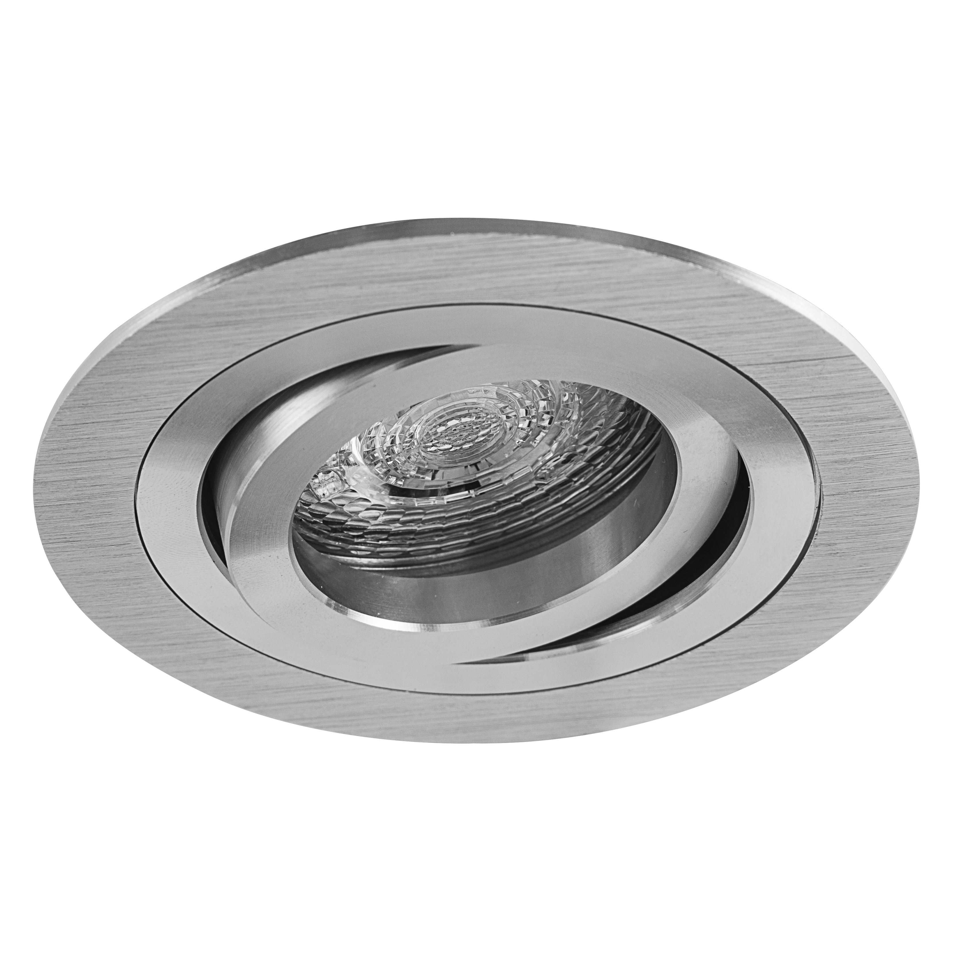 IB Inbouwspot GU10 rond 92mm kantelbaar aluminium IBSPOT-R92KBAL afbeelding 1
