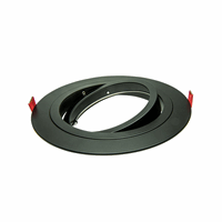 Inbouwarmatuur AR111 rond zwart afbeelding 2