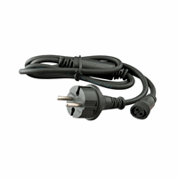 Voedingskabel PS230 tbv 15000 LED 1,5m zwart afbeelding 2