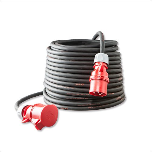 KERAF N2050250225 VERLENGKABEL CEE 32A 5P 20M 5X afbeelding 2