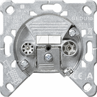 Gira Inb. antenne contactdoos GEDU10 basiselement 004100 afbeelding 2
