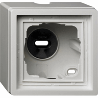 Gira F100 Opbouwbehuizing 1-v zuiver wit 0061112 afbeelding 2