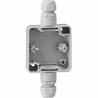 Gira WD-IP44 Opbouwbehuizing 1-v 2xM25 grijs 008135 afbeelding 2