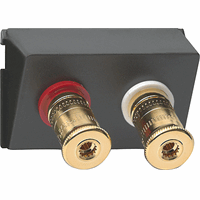 Gira Datakap inzetstuk 2-v High-End WBT zwart 009100 afbeelding 2