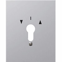 Gira WD-IP44 Afdekplaat sleutelschakelaar+symbool aluminiummin. 009730 afbeelding 2