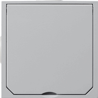 Gira Inb.vloerbehuizing leeg klapdeksel aluminiumm. 011800 afbeelding 2