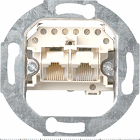 Gira Inb. data contactdoos 2xRJ45 cat3 basiselement 018700 afbeelding 2