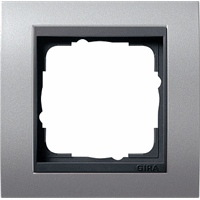 Gira Event Afdekraam 1-v aluminium + overg.afd.r. antraciet 021106