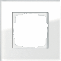 Gira Esprit Afdekraam 1-v glas wit Esprit 021112 afbeelding 2