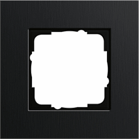 Gira Esprit Afdekraam 1-v aluminium zwart 0211126 afbeelding 2