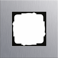 Gira Esprit Afdekraam 1-v aluminium Esprit 021117