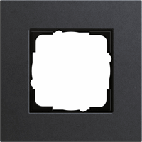 Gira Esprit Afdekraam 1-v linoleum multiplex antraciet 0211226 afbeelding 2